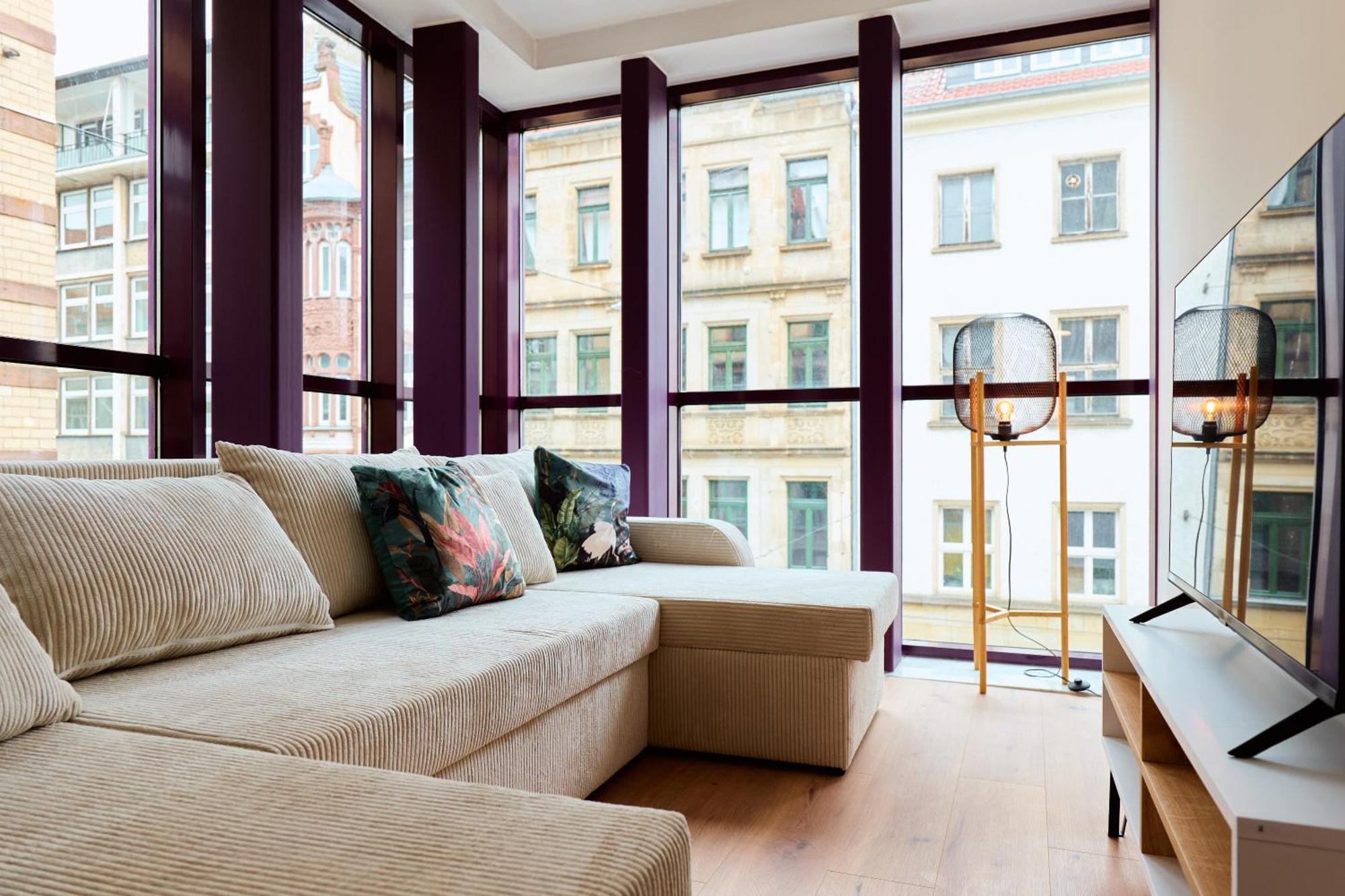Stylisches Apartment I Fahrstuhl I Bahnhofsnah Erfurt Esterno foto